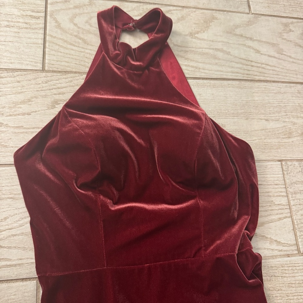 Revelry Women’s Bridesmaid Maxi Dress Tori Velvet Size 4 - Picture 2 of 7